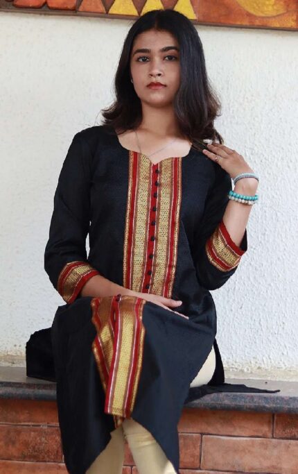 Elegant Black Khun Kurtis