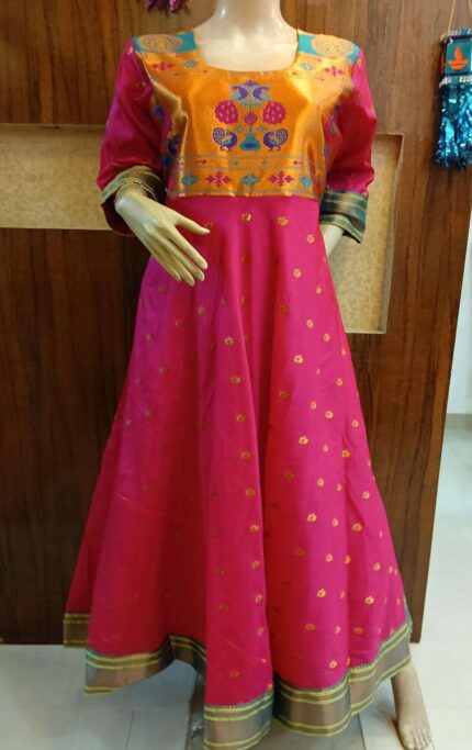 Paithani Long Dress Anarkali