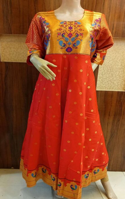 Paithani Long Dress Anarkali